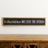 Wall Quotes & Signs-Kirkland's Home We Lick The Spoon Framed Wall Plaque Black/Brown
