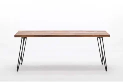 Coffee Tables-Kirkland's Home Weather Fir Wood And Hairpin Legs Coffee Table
