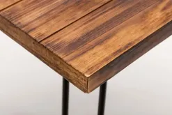 Accent & End Tables-Kirkland's Home Weather Fir Wood And Hairpin Legs Accent Table