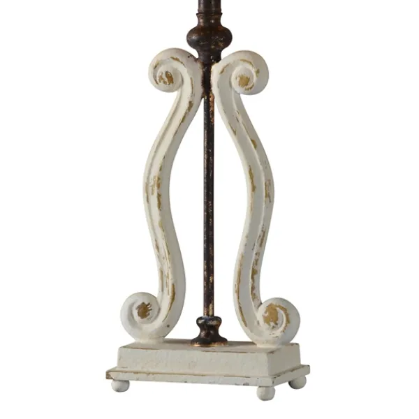 Table Lamps-Kirkland's Home Weathered Cream Harp Table Lamps, Set Of 2 Ivory