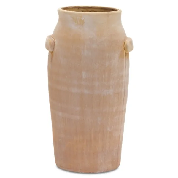 Vases-Kirkland's Home Weathered Terracotta Vase, 15 In. Brown