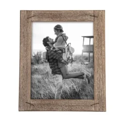 Picture Frames-Kirkland's Home Weathered Wood Picture Frame With Staples, 8X10