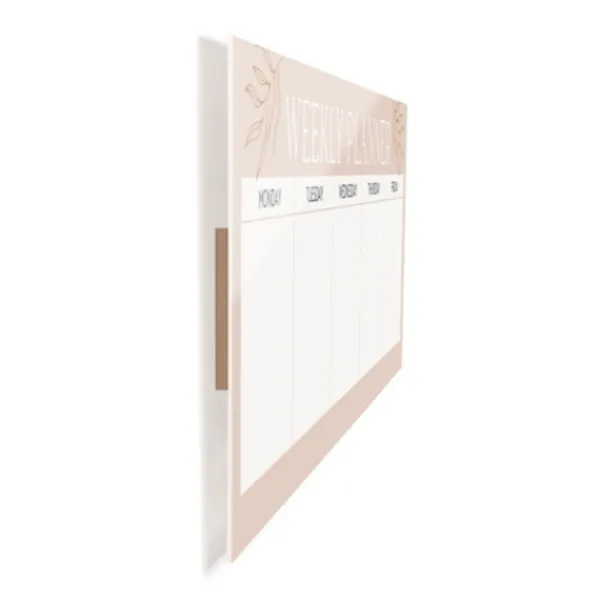 Memo & Chalkboards-Kirkland's Home Weekly Planner Acrylic Dry Erase Board Tan