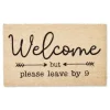 Doormats-Kirkland's Home Welcome But Leave By Nine Doormat Tan/Black