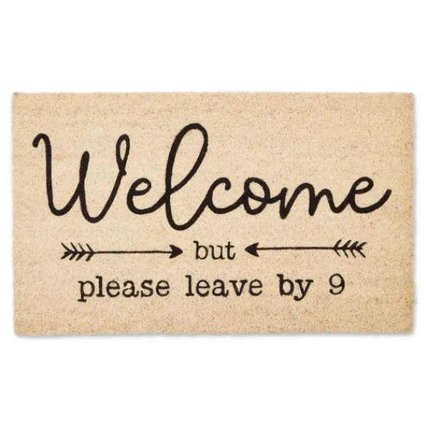 Doormats-Kirkland's Home Welcome But Leave By Nine Doormat Tan/Black