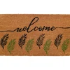 Doormats-Kirkland's Home Welcome Fern Doormat Tan/Black/Green