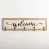 Hooks-Kirkland's Home Welcome Linen Framed Wall Hooks