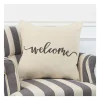 Pillows-Kirkland's Home Welcome Sentiment Accent Pillow Tan/Black
