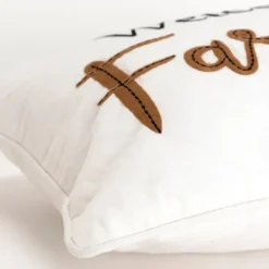 Pillows-Kirkland's Home Welcome To Our Farmhouse Lumbar Pillow White/Black/Brown