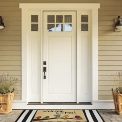 Doormats-Kirkland's Home Welcome To Our Nest Coir Doormat Tan/Black/Multi