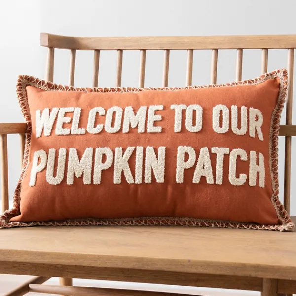 Pillows-Kirkland's Home Welcome To Our Pumpkin Patch Accent Pillow Orange