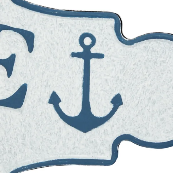 Wall Quotes & Signs-Kirkland's Home Welcome To The Beach Metal Wall Plaque White/Blue