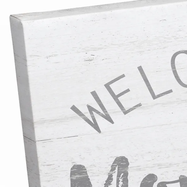 Wall Quotes & Signs-Kirkland's Home Welcome To The Mom Cave Canvas Art Print White/Gray