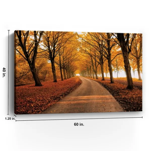 Canvas Art-Kirkland's Home Well Traveled Giclee Canvas Art Print Orange/Brown/Multi