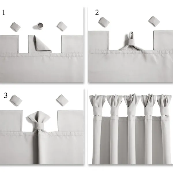 Curtains & Drapes-Kirkland's Home Wheat Knotted Curtain Panel Set, 84 In. Tan