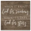 Wall Quotes & Signs-Kirkland's Home When It Rains Look For Rainbows Canvas Art Print Brown