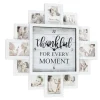 Clocks-Kirkland's Home White 12 Photo Frame Collage Thankful Clock