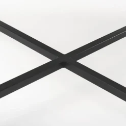 Coffee Tables-Kirkland's Home White And Onyx Marble Top Square Coffee Table