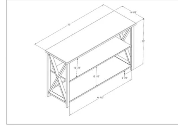 Console Tables-Kirkland's Home White And Rustic Oak Wood Farmhouse Console Table White/Brown
