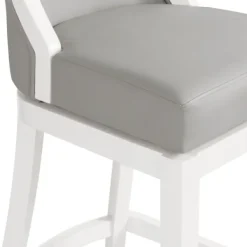 Bar Stools & Counter Height Stools-Kirkland's Home White And Swivel Bar Stool Gray