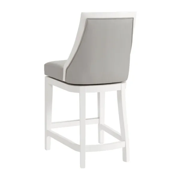 Bar Stools & Counter Height Stools-Kirkland's Home White And Swivel Counter Stool Gray