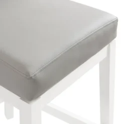 Bar Stools & Counter Height Stools-Kirkland's Home White And Swivel Counter Stool Gray
