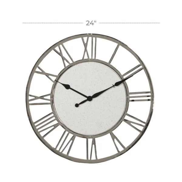 Clocks-Kirkland's Home White Cambrie Ceramic Wall Clock
