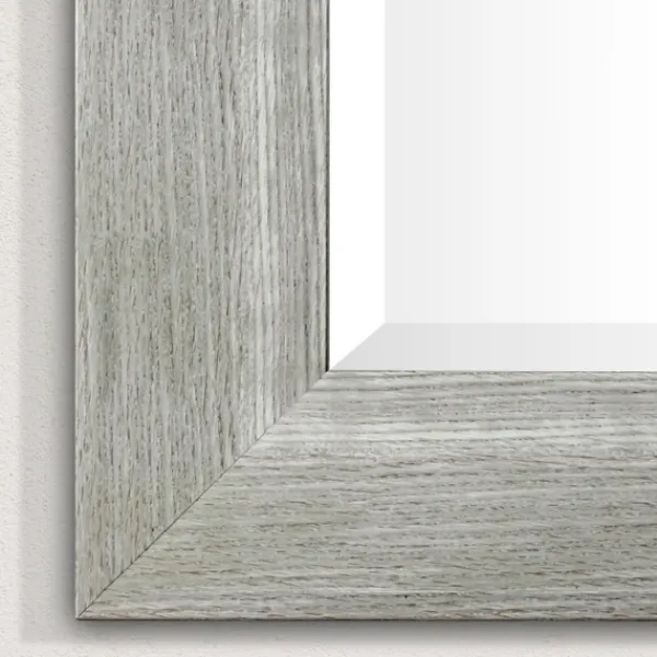 Full Length & Floor Mirrors-Kirkland's Home White Driftwood Framed Leaner Mirror
