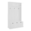 Entryway Furniture-Kirkland's Home White Ellison Hall Tree With Storage Bench