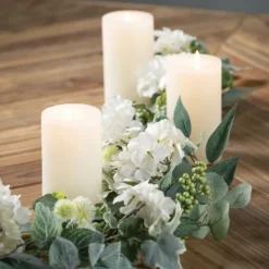 Arrangements & Greenery-Kirkland's Home White Hydrangea Garland White/Green
