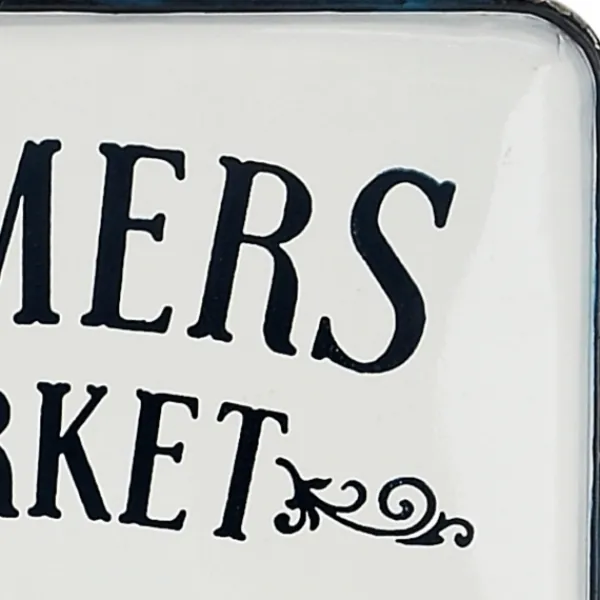 Wall Quotes & Signs-Kirkland's Home White Iron Farmer'S Market Wall Plaque White/Black