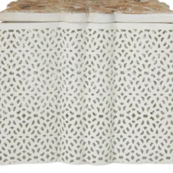 Baskets & Boxes-Kirkland's Home White Metal And Carved Wood Boxes, Set Of 3 White/Brown