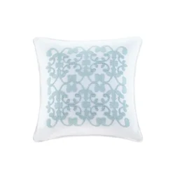 Comforters-Kirkland's Home White Quilted California King 5-Pc. Comforter Set White/Blue
