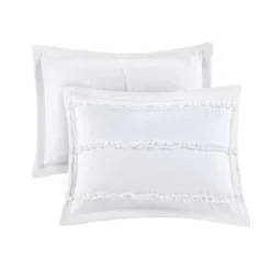 Comforters-Kirkland's Home White Quilted King 5-Pc. Comforter Set White/Blue