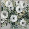 Framed Art-Kirkland's Home White Rose Parade Framed Canvas Art Print Green/White