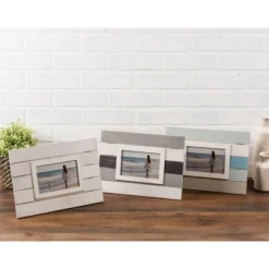 Picture Frames-Kirkland's Home White Shiplap Picture Frame, 4X6
