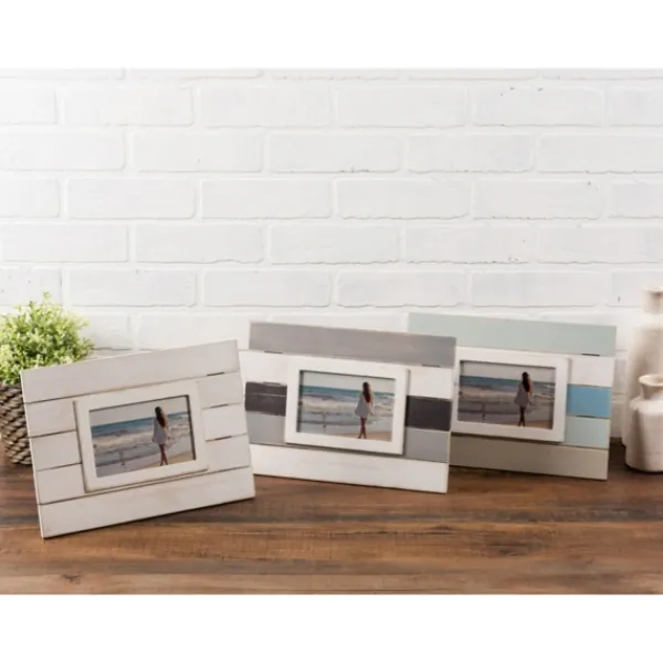 Picture Frames-Kirkland's Home White Shiplap Picture Frame, 4X6
