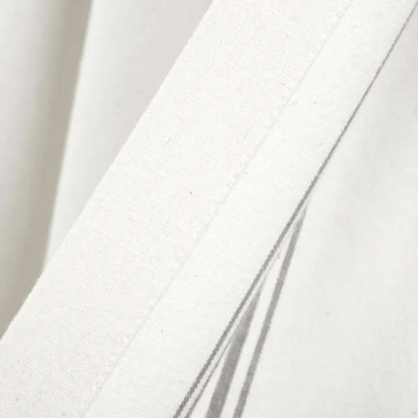 Curtains & Drapes-Kirkland's Home White Stripe Cafe Curtain Panel Set, 36 In. Gray
