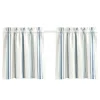 Curtains & Drapes-Kirkland's Home White Stripe Cafe Curtain Panel Set, 24 In. Blue