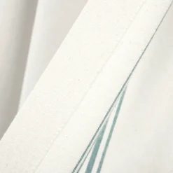 Curtains & Drapes-Kirkland's Home White Stripe Cafe Curtain Panel Set, 24 In. Blue