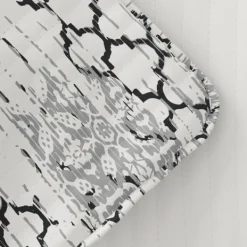 Quilts-Kirkland's Home White Trellis Reversible 2-Pc. Twin Quilt Set White/Gray