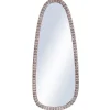 Decorative Mirrors-Kirkland's Home White Washed Abstract Shape Wall Mirror