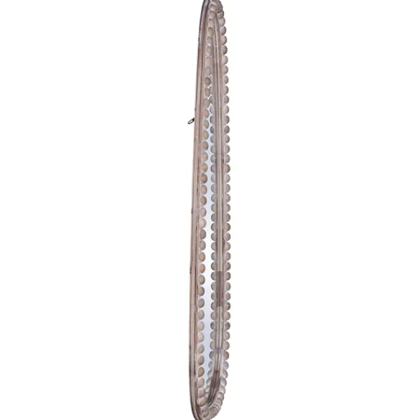 Decorative Mirrors-Kirkland's Home White Washed Abstract Shape Wall Mirror