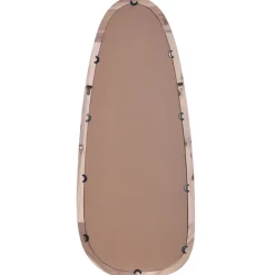 Decorative Mirrors-Kirkland's Home White Washed Abstract Shape Wall Mirror