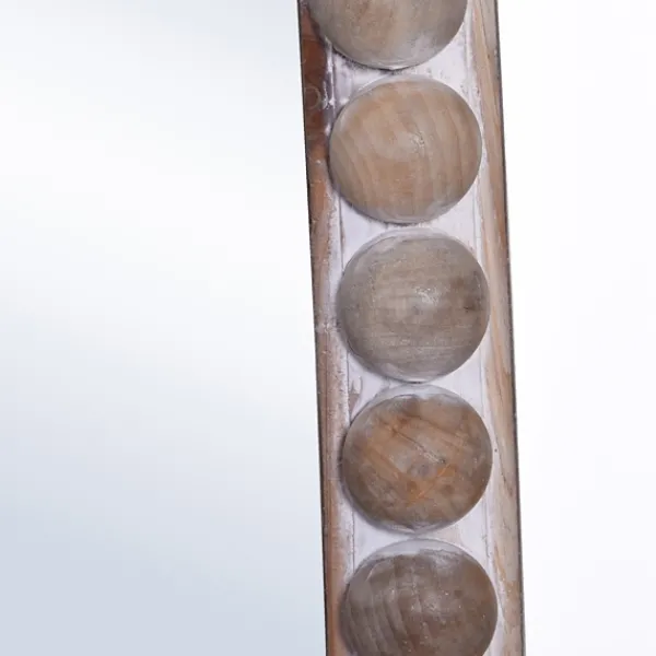 Decorative Mirrors-Kirkland's Home White Washed Abstract Shape Wall Mirror