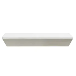 Shelves-Kirkland's Home White Wedge Wood Small Floating Shelf