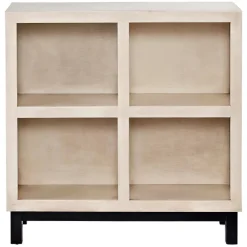 Entryway Furniture-Kirkland's Home White Wood 4-Cubby Bookshelf