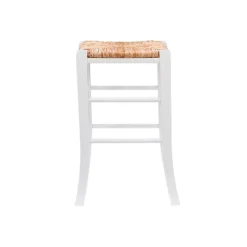 Bar Stools & Counter Height Stools-Kirkland's Home White Wood Grass Backless 2-Pc. Counter Stool Set Tan