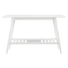 Console Tables-Kirkland's Home White Wood Midcentury Console Table