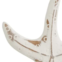 Statues & Figurines-Kirkland's Home White Wood Sea Creature Statues, Set Of 3 Tan/White